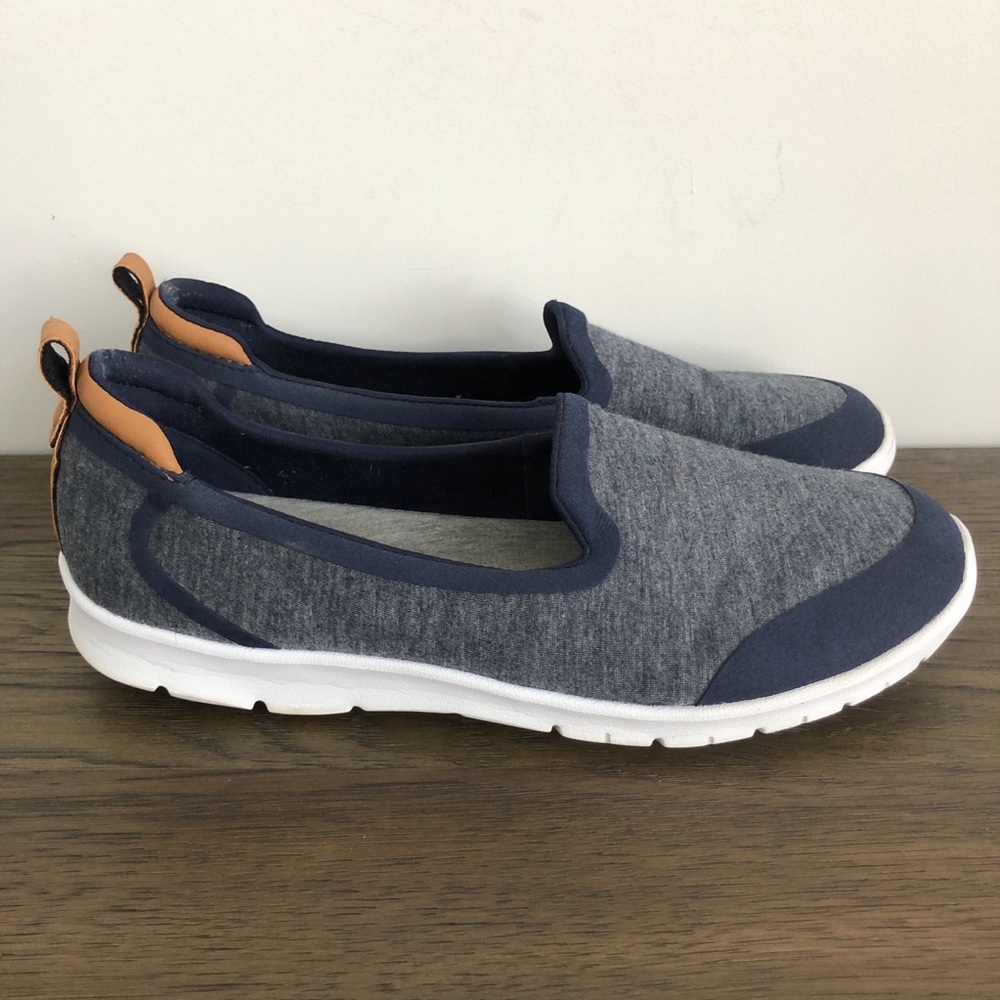 Clarks Womens Allena Lo Cloud Steppers Navy Comfort Shoes Size 9